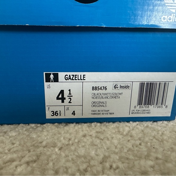 New in box Adidas original gazelles - Picture 3 of 4